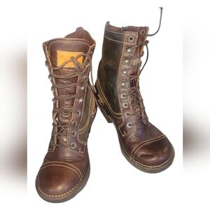 Art Metropolitan Soul *THE Art Company* Brown Leather Lace-Up Combat Boots 37